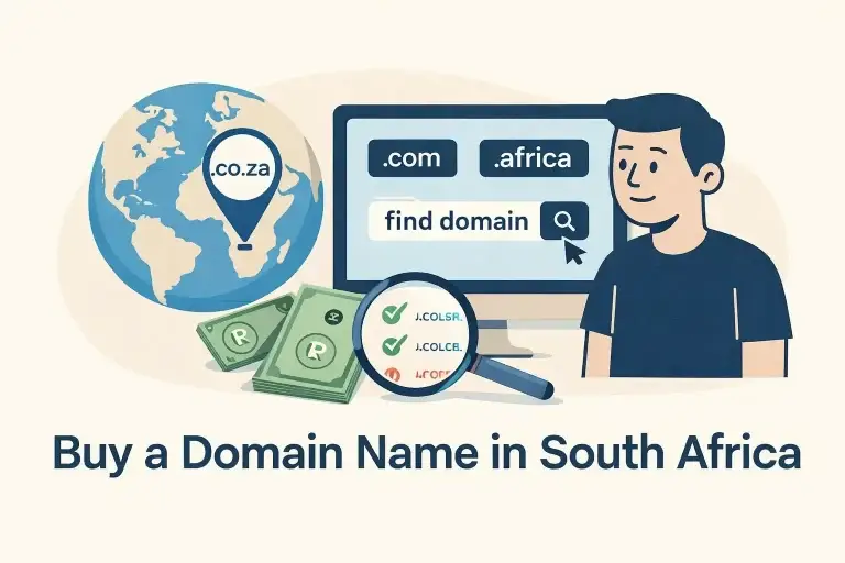 buy a domain name in South Africa