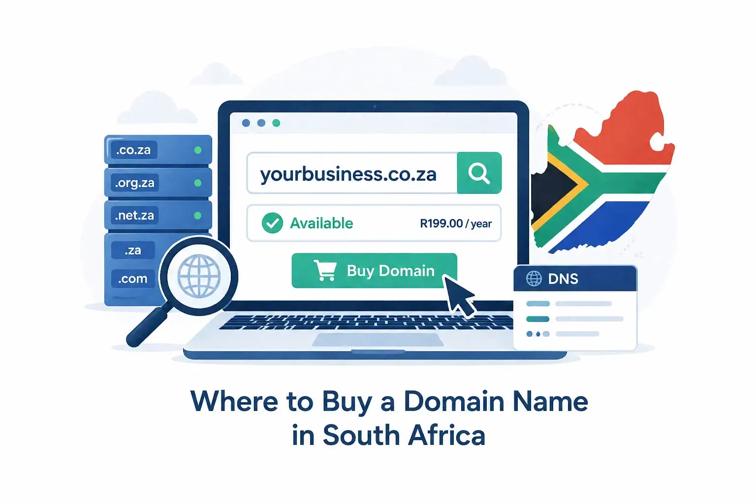 Where to buy a domain name in South Africa